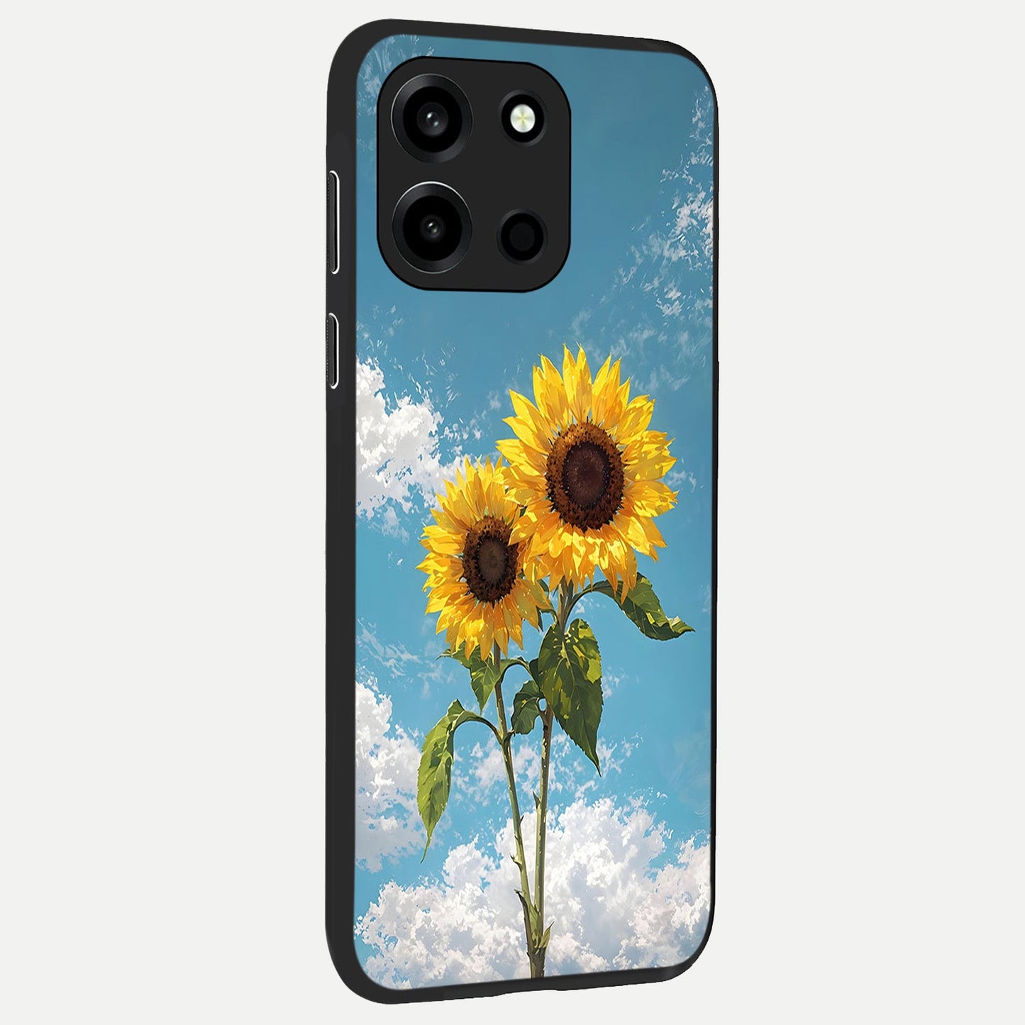 Sunlit Daisy Glow back cover For Oneplus Nord 6 slim fit glass case with vibrant aesthetic design