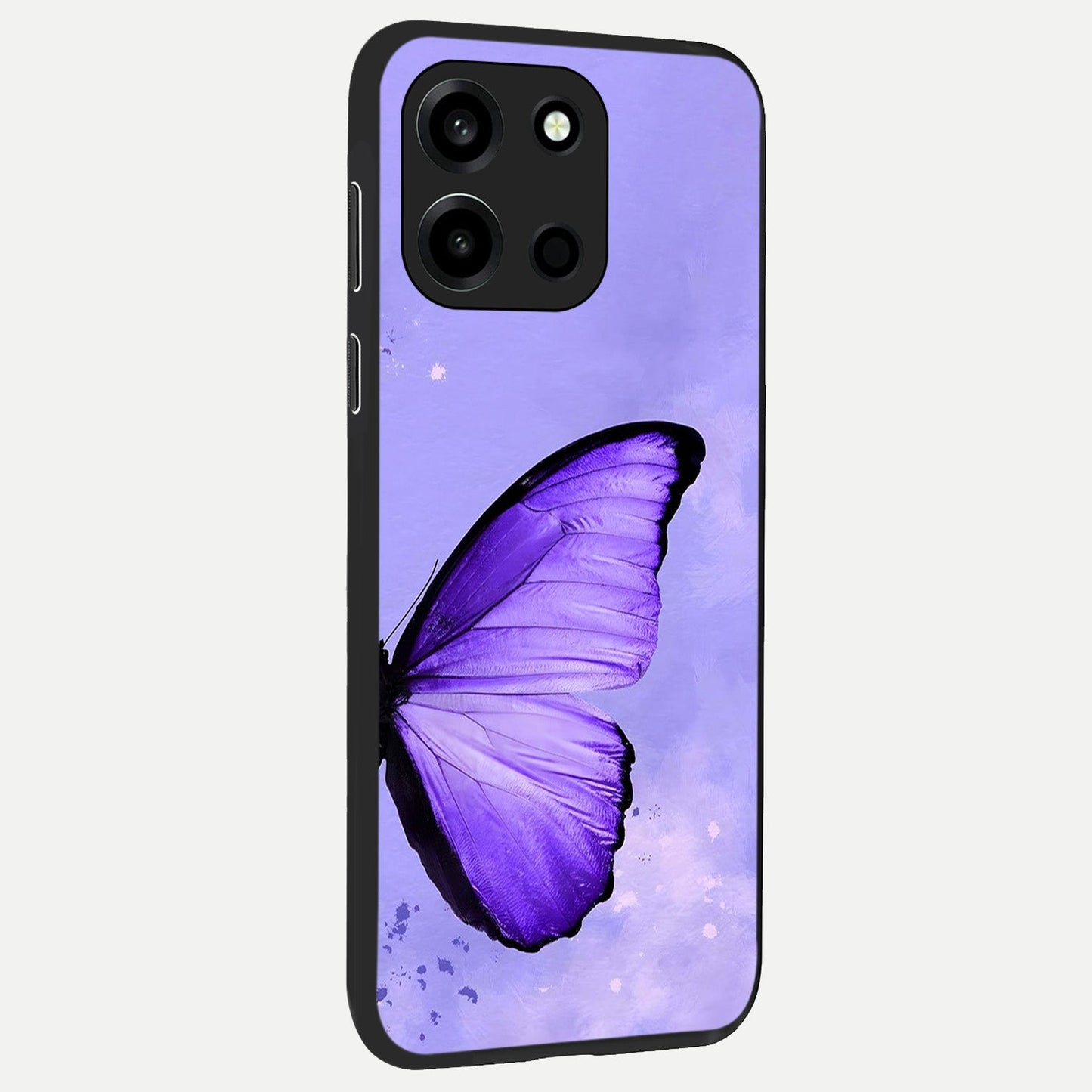 Violet Dream Wing back cover For Oneplus Nord 6 slim fit glass case with vibrant aesthetic design