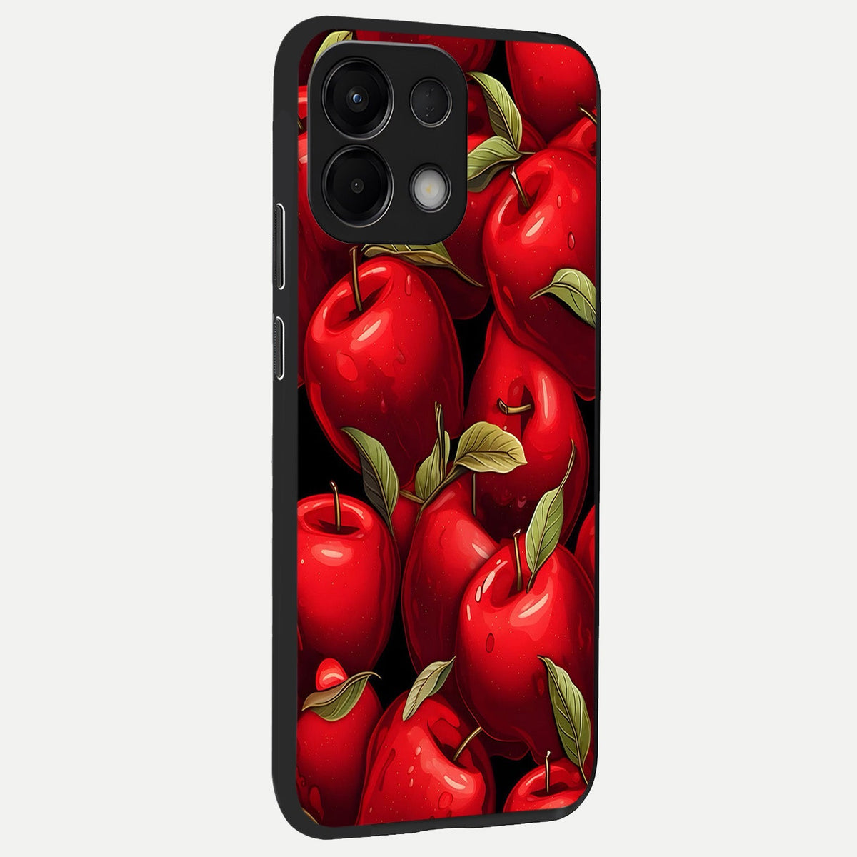 Apple Pattern back cover For Oppo K13 5G slim fit glass case with vibrant aesthetic design