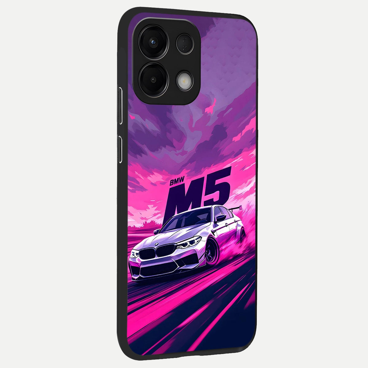 MS Neon Car back cover For Oppo K13 5G slim fit glass case with vibrant aesthetic design