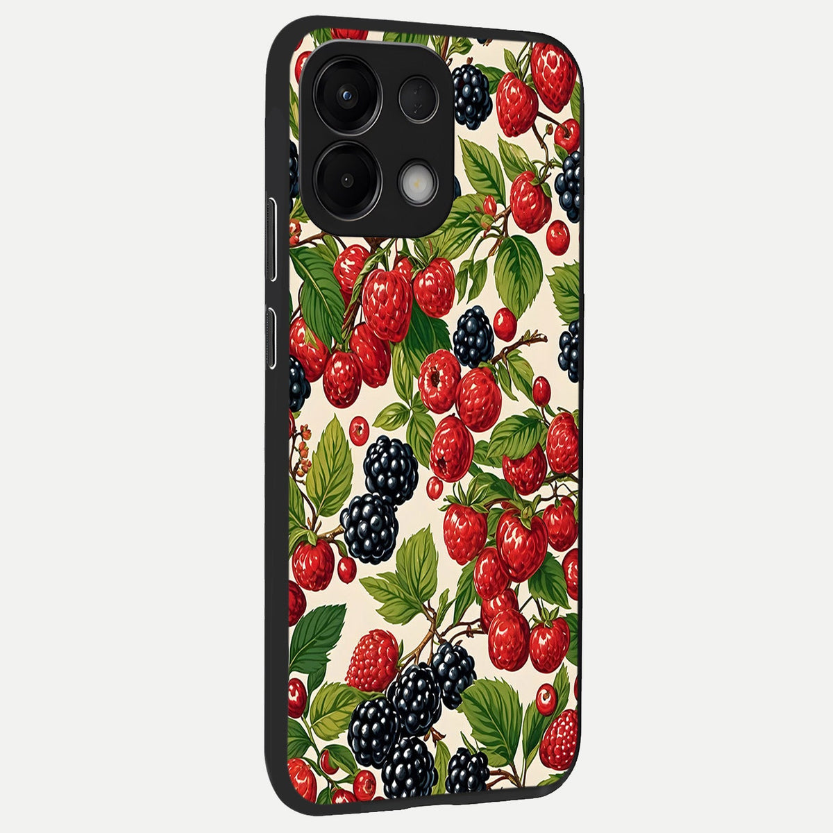 Mixed Berry Collage back cover For Oppo K13 5G slim fit glass case with vibrant aesthetic design