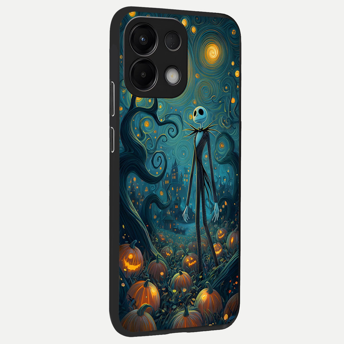 Pumpkin Moonlight Tale back cover For Oppo K13 5G slim fit glass case with vibrant aesthetic design