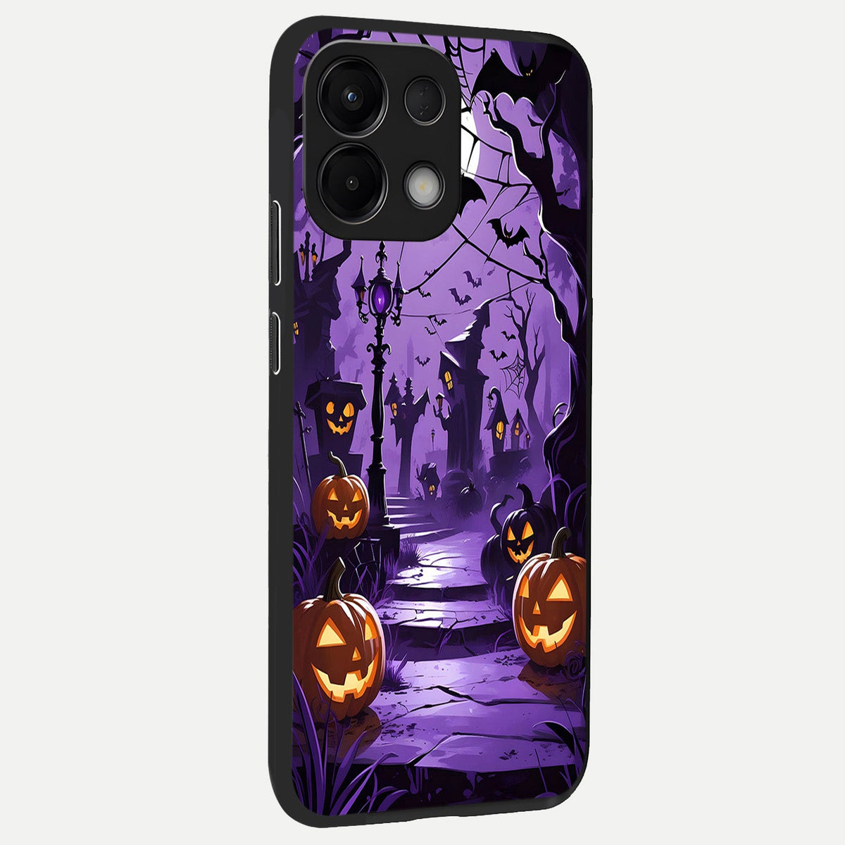 Pumpkin Patch Halloween back cover For Oppo K13 5G slim fit glass case with vibrant aesthetic design
