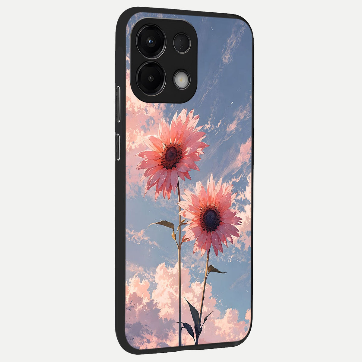 Sun Moon Balance back cover For Oppo K13 5G slim fit glass case with vibrant aesthetic design