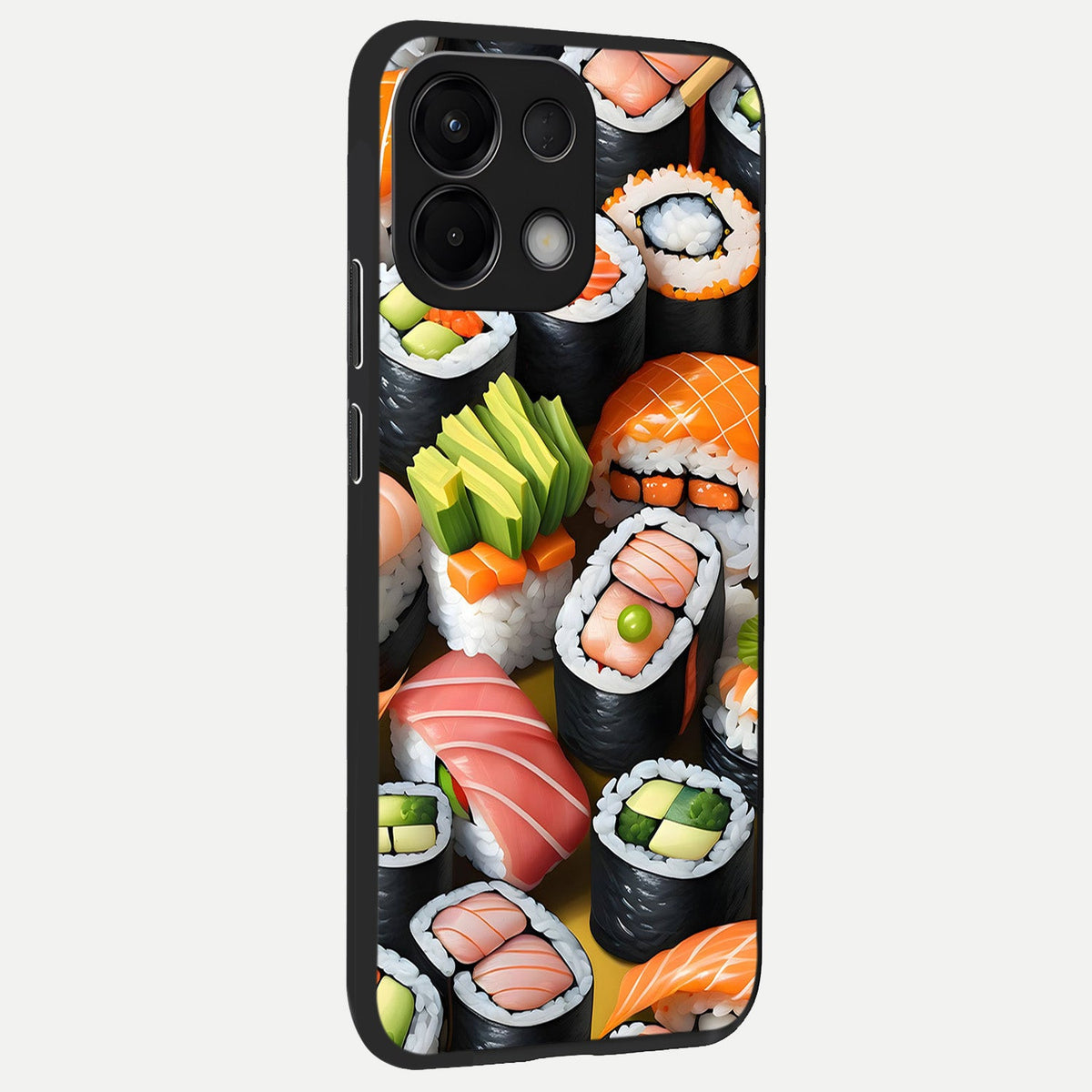 Sushi Food Pattern back cover For Oppo K13 5G slim fit glass case with vibrant aesthetic design