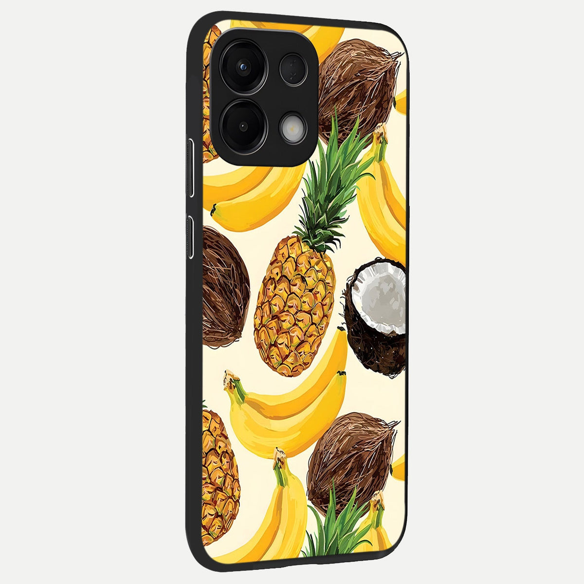 Tropical Fruit Mood back cover For Oppo K13 5G slim fit glass case with vibrant aesthetic design