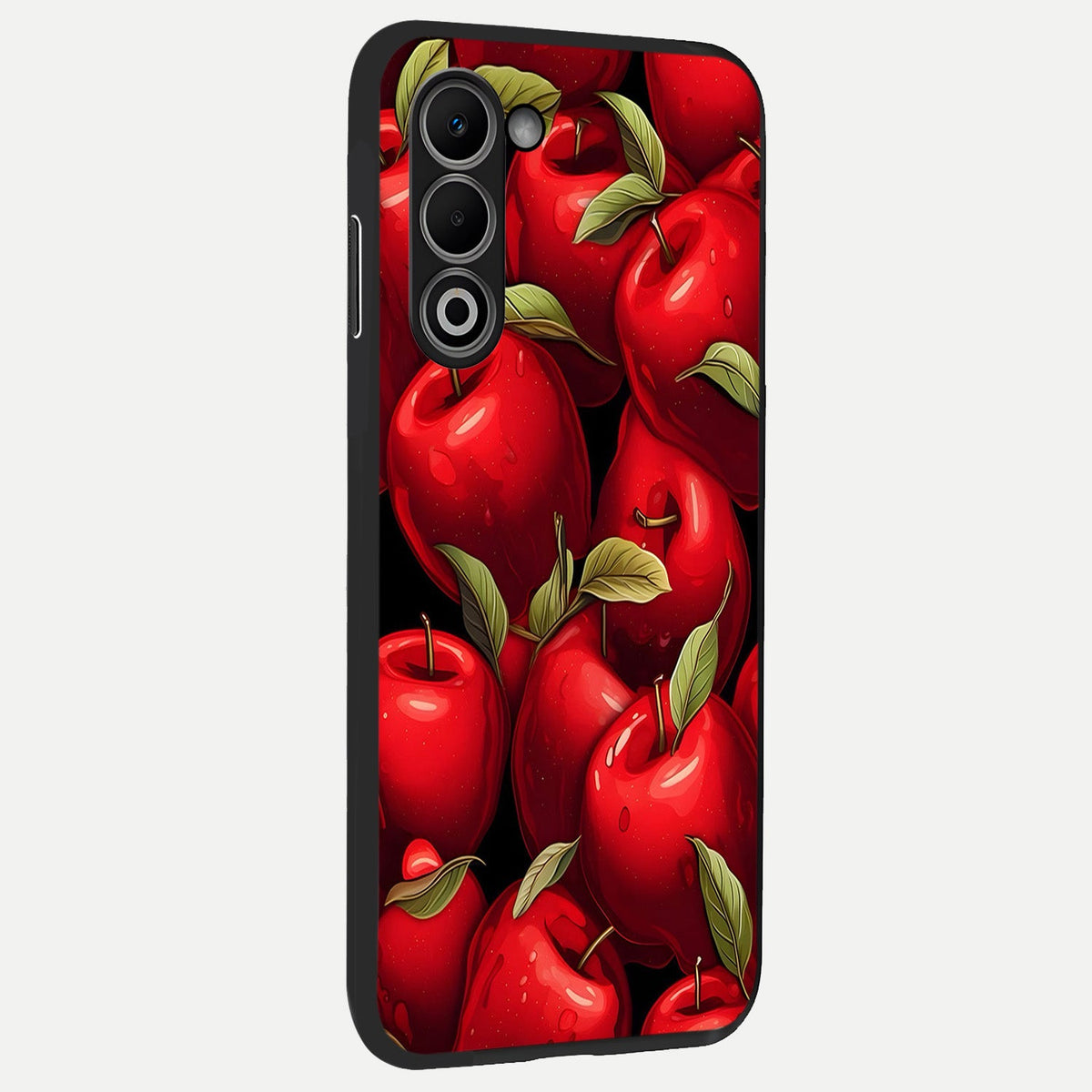 Apple Pattern back cover For Oppo A5 5G slim fit glass case with vibrant aesthetic design