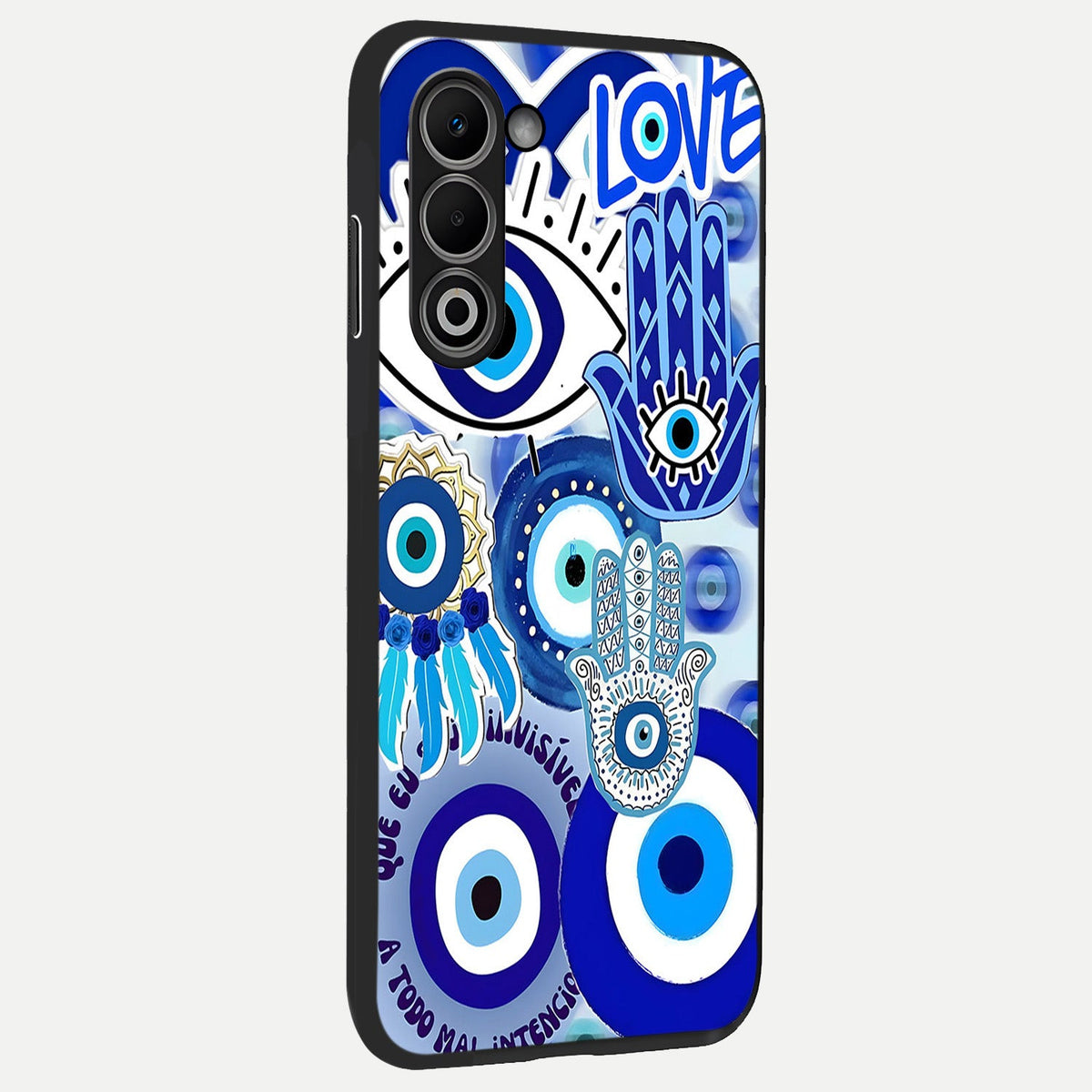 Evil Eyes Dream back cover For Oppo A5 5G slim fit glass case with vibrant aesthetic design
