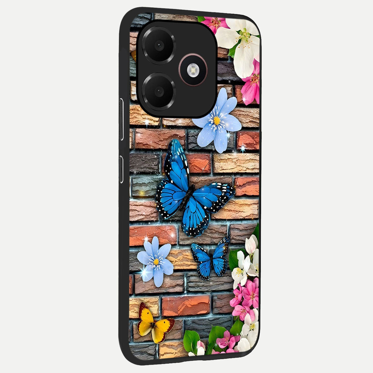 Brick Bloom Flight back cover For Oppo A6C 5G slim fit glass case with vibrant aesthetic design