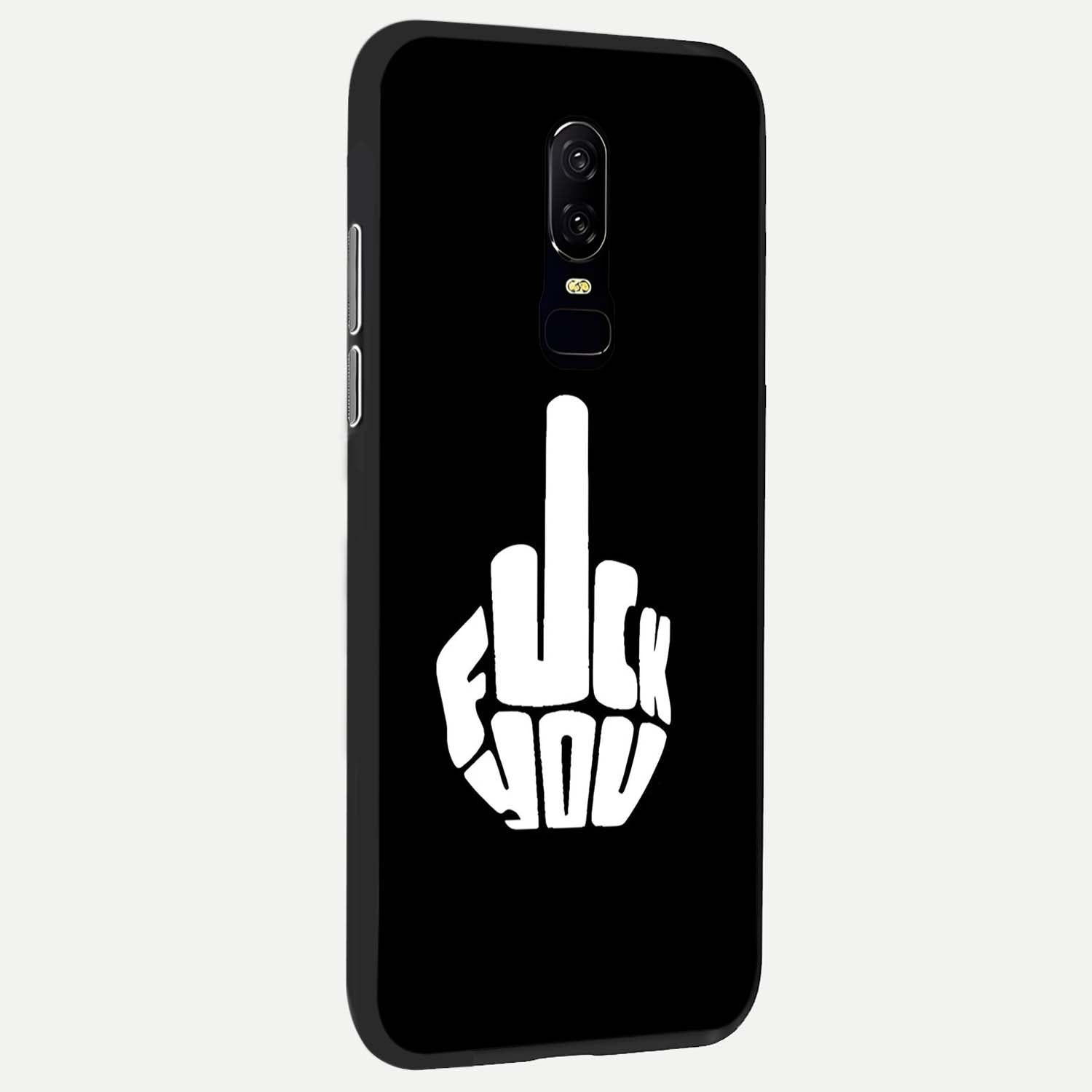 Rebel Mode On Glass Case showing full back design in clean flat view with bold rebel-themed artwork and glossy glass finish.