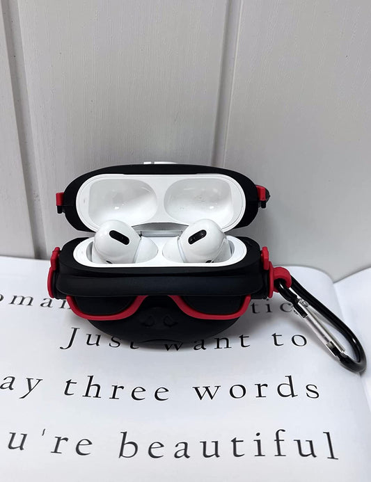 RED DJ BULL DOG SILICONE AIRPODS CASE COVER FOR AIRPODS PRO 2