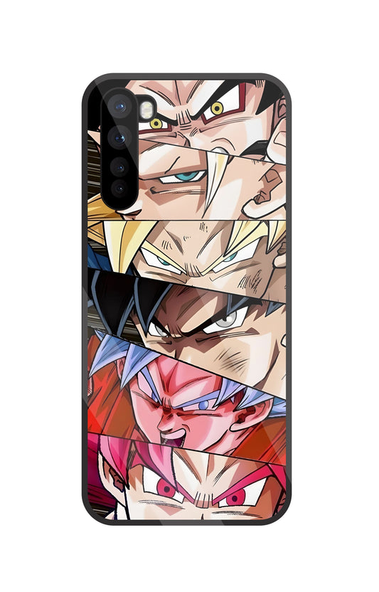 All Super Saiyan Glass Case For OnePlus Nord