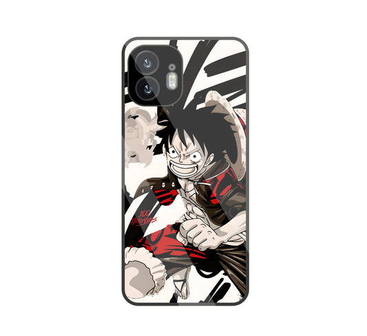 Angry Luffy Glass Case For Nothing Phone 2
