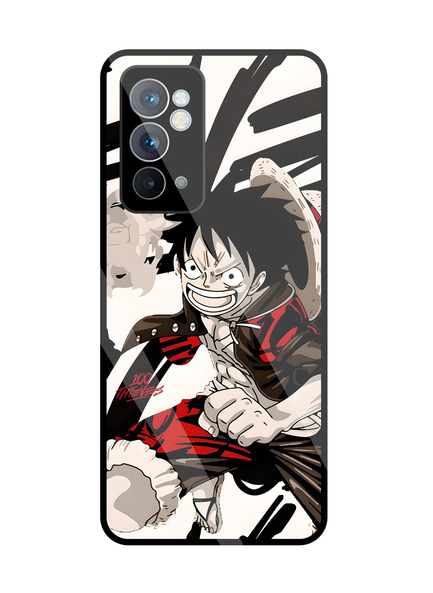 Angry Luffy Glass Case For OnePlus 9RT