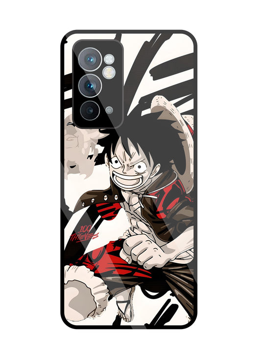 Angry Luffy Glass Case For OnePlus 9RT