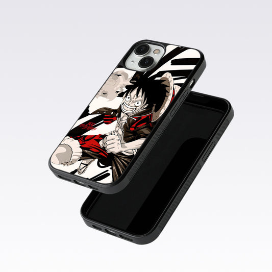 Angry Luffy Glass Case For Oneplus 9 Pro