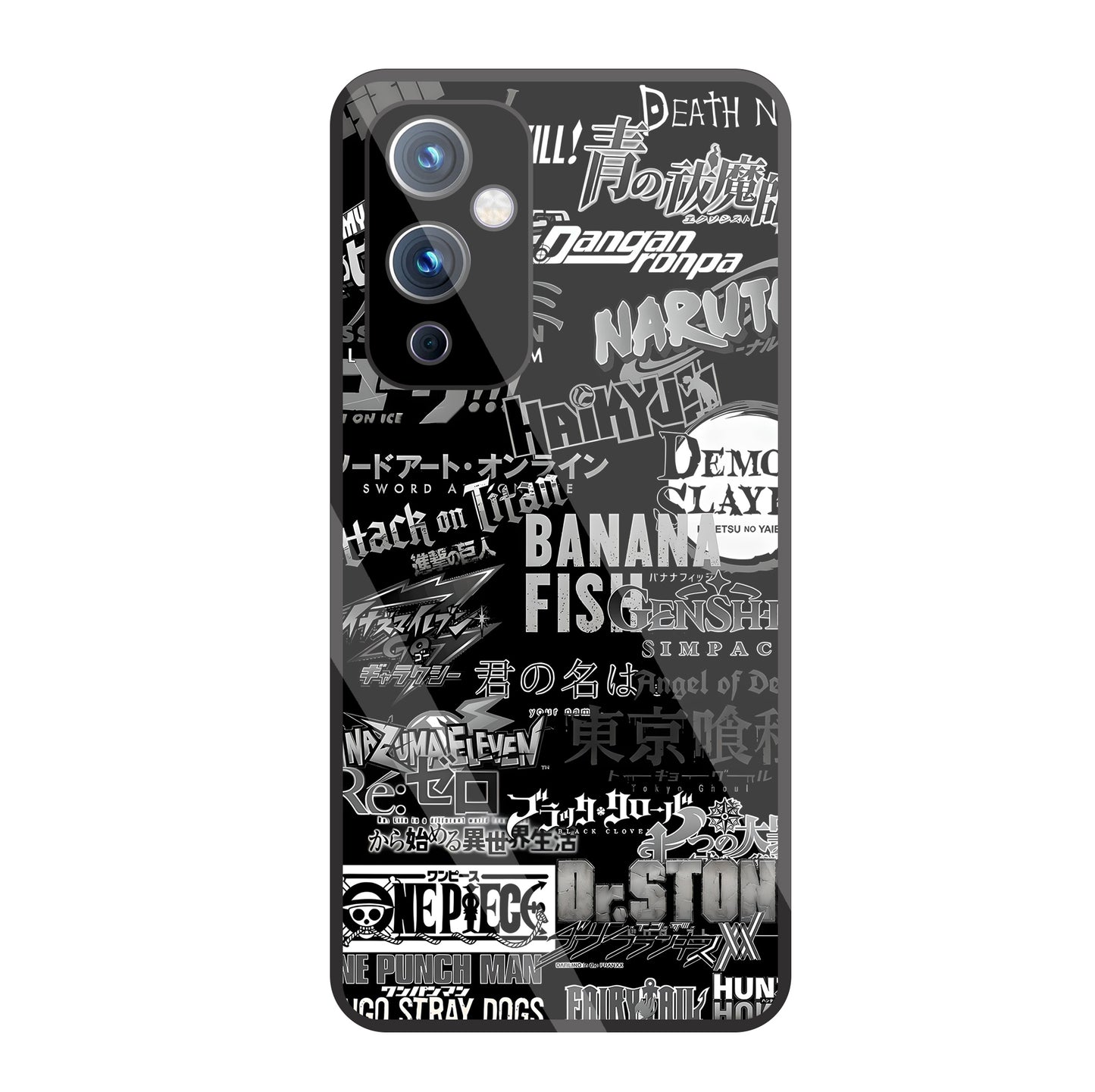 Anime Mashup Glass Case For OnePlus 9