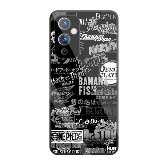 Anime Mashup Glass Case For OnePlus 9