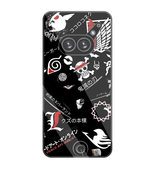 Anime Symbol Glass Case For Nothing Phone 2A