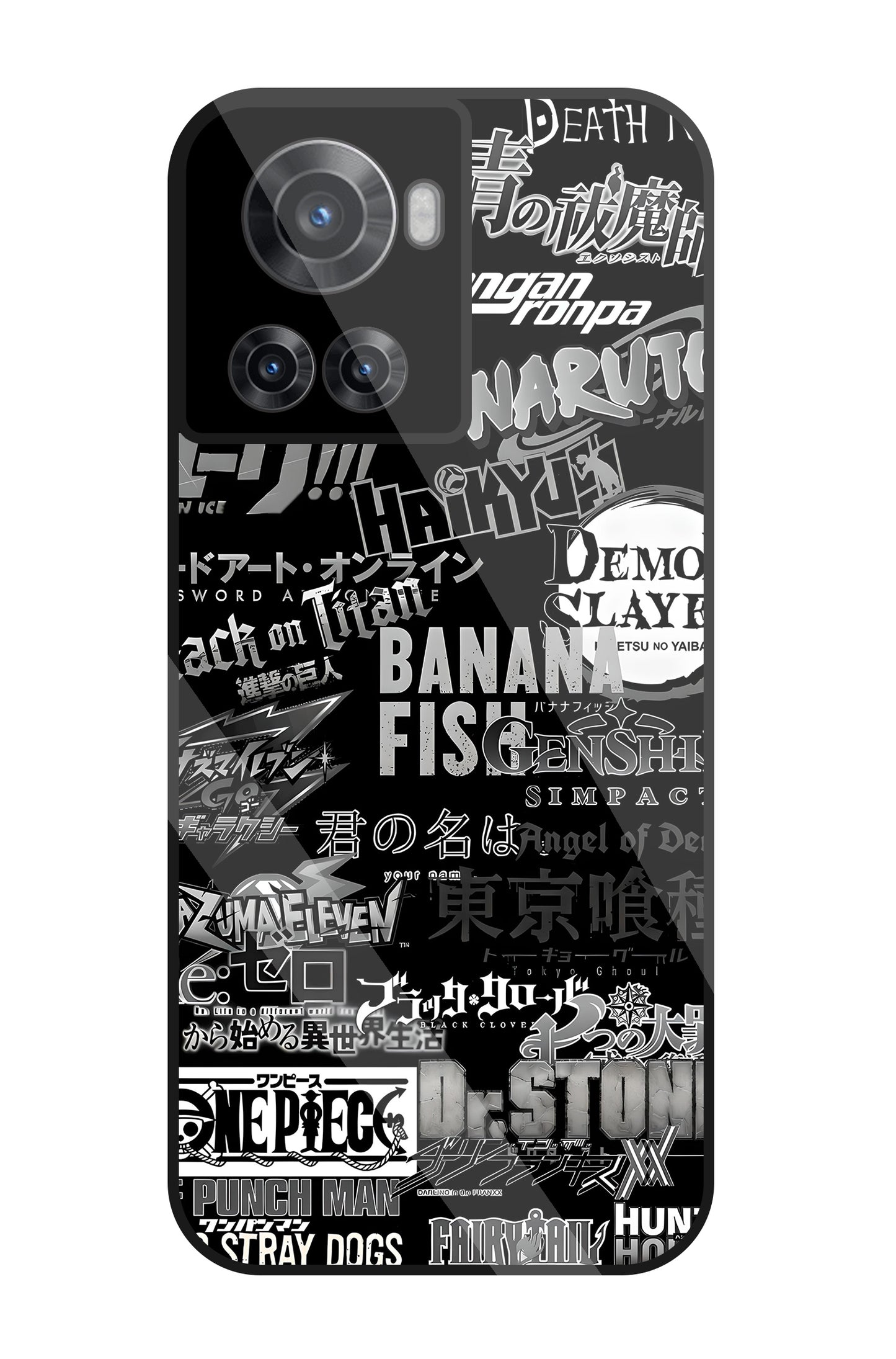 Anime Mashup Glass Case For OnePlus 10R