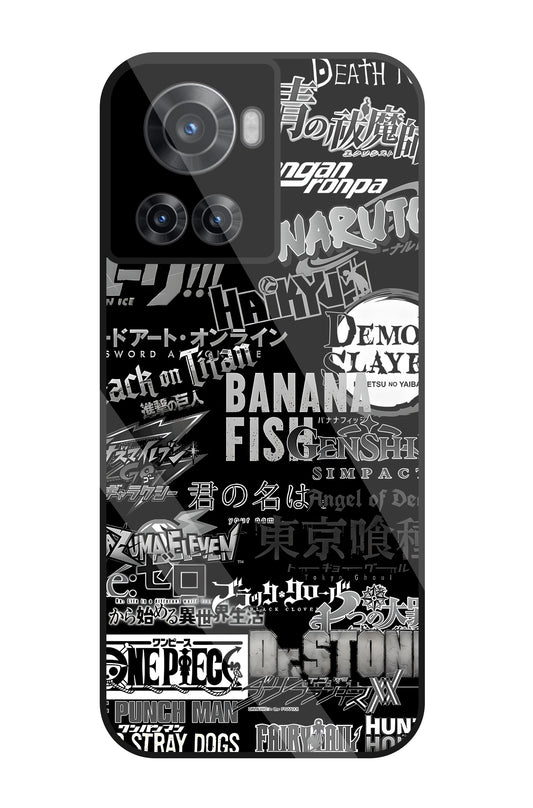 Anime Mashup Glass Case For OnePlus 10R