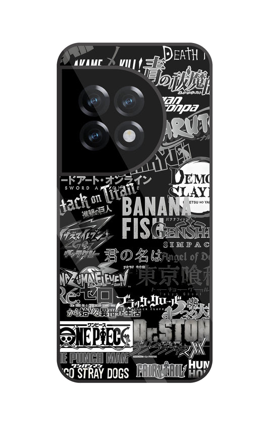 Anime Mashup Glass Case For OnePlus 11R