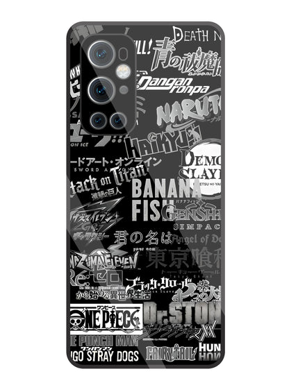 Anime Mashup Glass Case For Oneplus 9 Pro