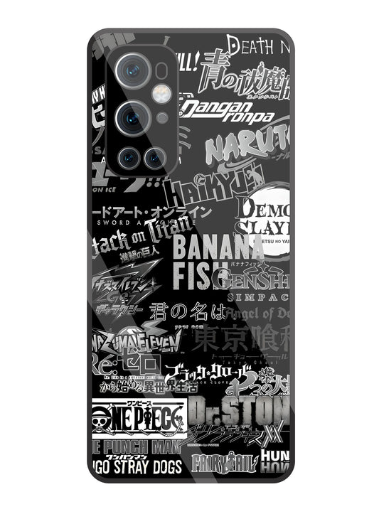Anime Mashup Glass Case For Oneplus 9 Pro