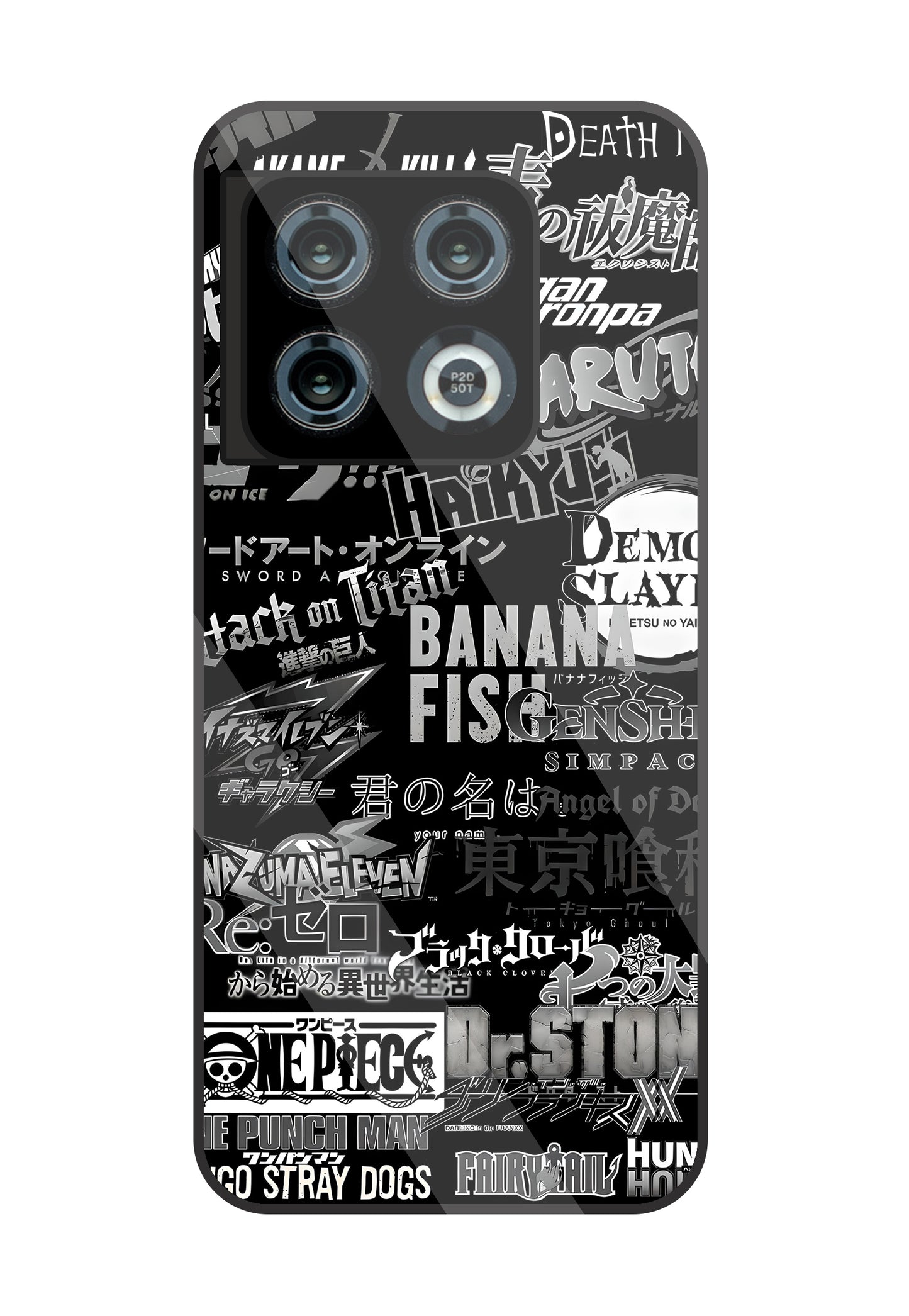 Anime Mashup Glass Case For OnePlus 10 Pro