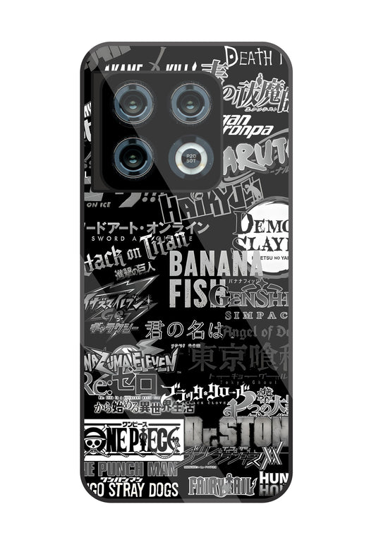 Anime Mashup Glass Case For OnePlus 10 Pro