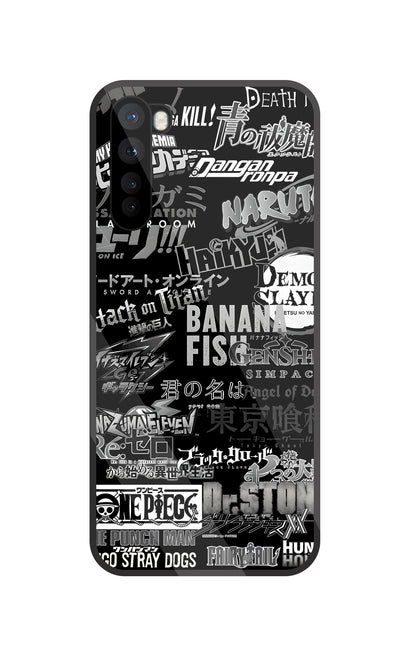 Anime Mashup Glass Case For Oneplus Nord