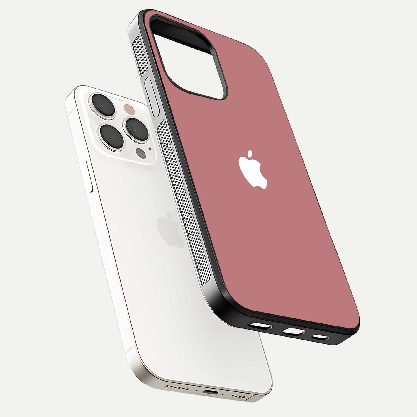 Apple Harmony Glass Case for iPhone 15 Pro Max floating dual view capturing reflective texture and premium protection