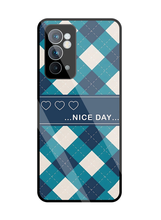 Argyle sweater pattern Glass Case For OnePlus 9RT