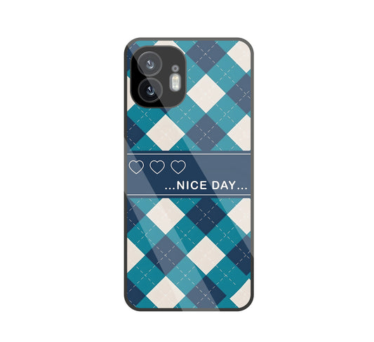 Argyle sweater pattern Glass Case For Nothing Phone 2