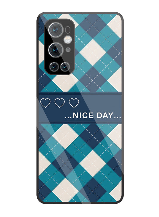 Argyle sweater pattern Glass Case For Oneplus 9 Pro