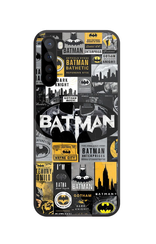 Batman Mashup Glass Case For OnePlus Nord