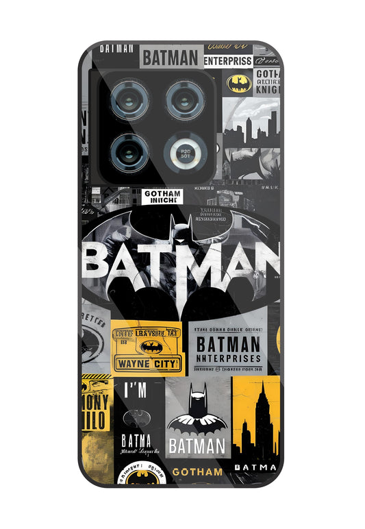 Batman Mashup Glass Case For OnePlus 10 Pro
