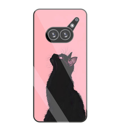 Black Cat  Glass Case For Nothing Phone 2A