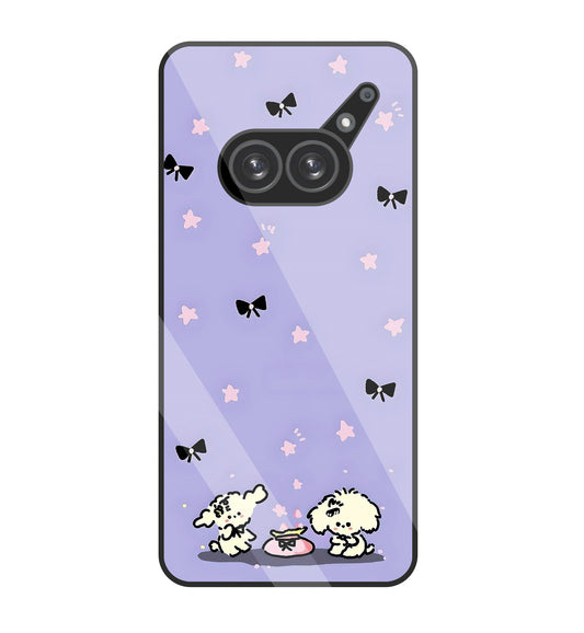 Black Ribbon With Stars   Glass Case For Nothing Phone 2A