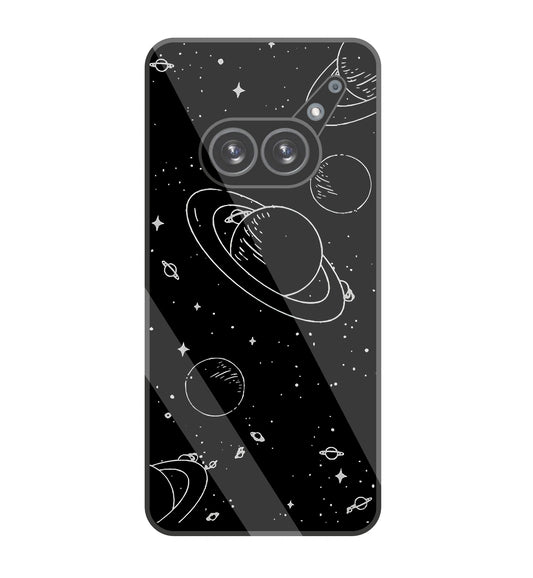 Black & White Space  Glass Case For Nothing Phone 2A