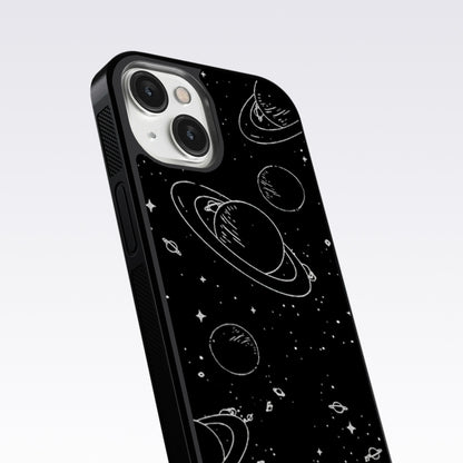 Black & White Space Glass Case For Nothing Phone 2