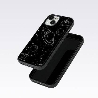 Black & White Space Glass Case For Nothing Phone 2