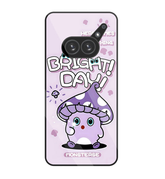 Bright Day Purple Monster Glass Case For Nothing Phone 2A