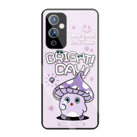 Bright Day Purple Monster Glass Case For OnePlus 9