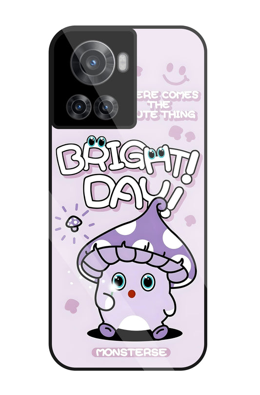 Bright Day Purple Monster Glass Case For OnePlus 10R