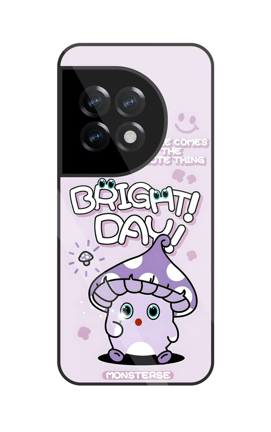Bright Day Purple Monster Glass Case For OnePlus 11R