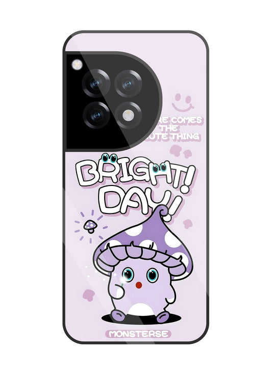 Bright Day Purple Monster Glass Case For OnePlus 12R