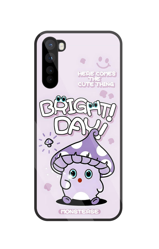 Bright Day Purple Monster Glass Case For OnePlus Nord