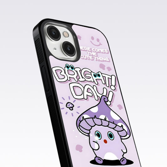 Bright Day Purple Monster Glass Case For Nothing Phone 2