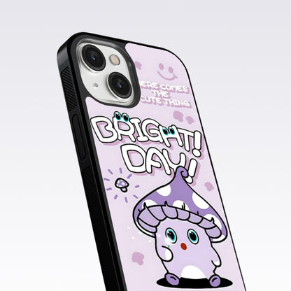 Bright Day Purple Monster Glass Case For Nothing Phone 1